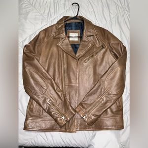 Mango Mens Leather Jacket